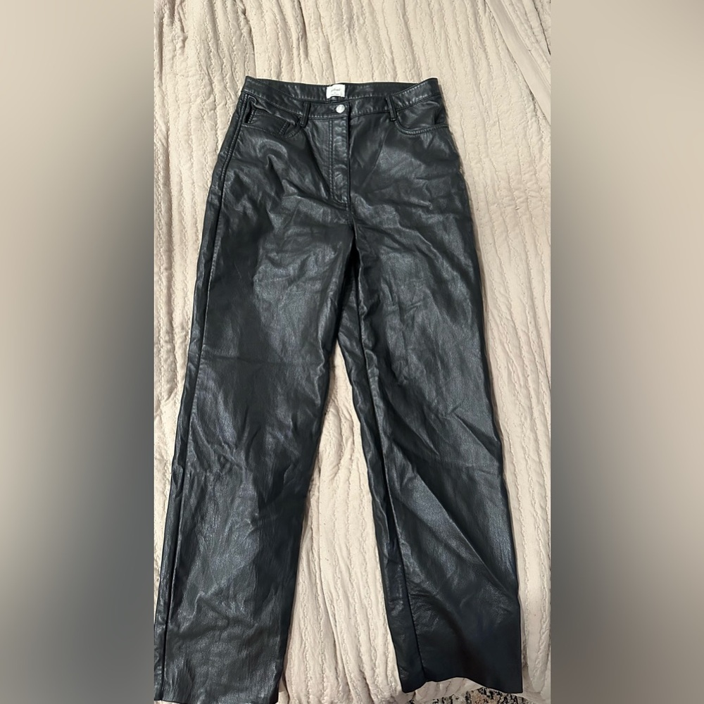 Aritzia Wilfred Melina Leather Pant